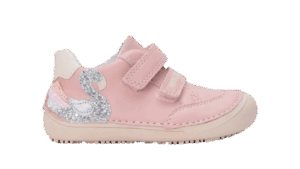 Półbuty skórzane barefoot Baby Pink