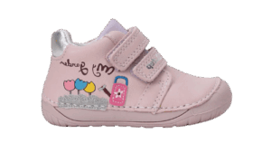 Półbuty skórzane barefoot Mauve
